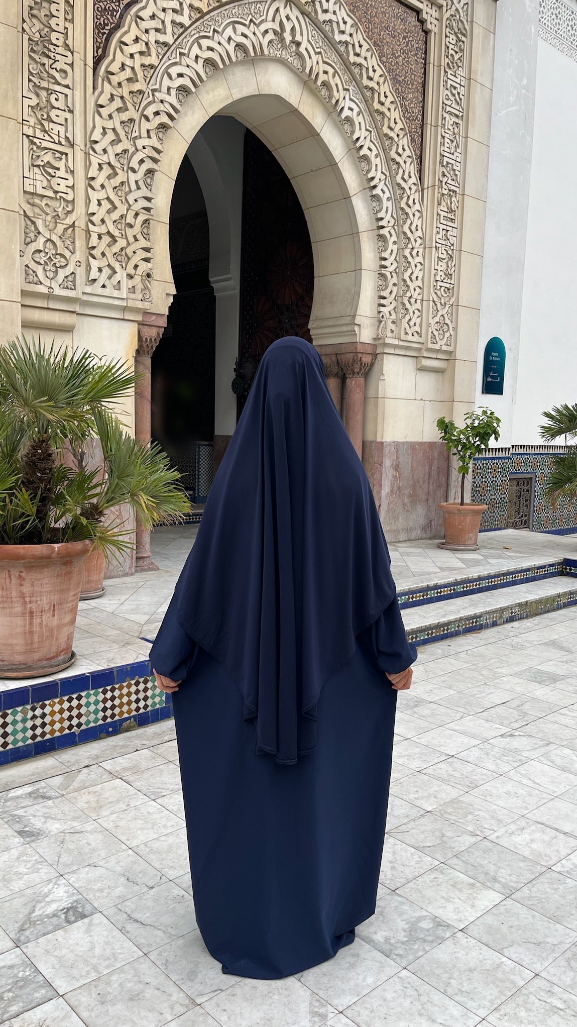 ABAYA BLEU MARINE